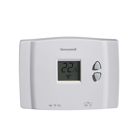 Rectangle White Digital Thermostat Plastic